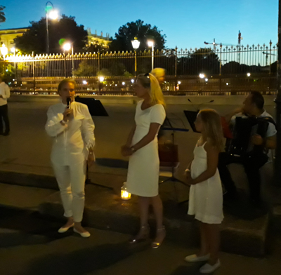 Picnic en blanc